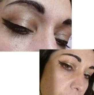 Triple wings eyeliner makeup