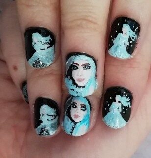 Winter goddess nails